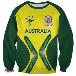 Custom Australia Cricket Spirit 2026 Sweatshirt World T20 Edition LT9