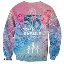 Australia NAIDOC Week 2026 50 Years Deadly Sweatshirt Celestial Glows LT7