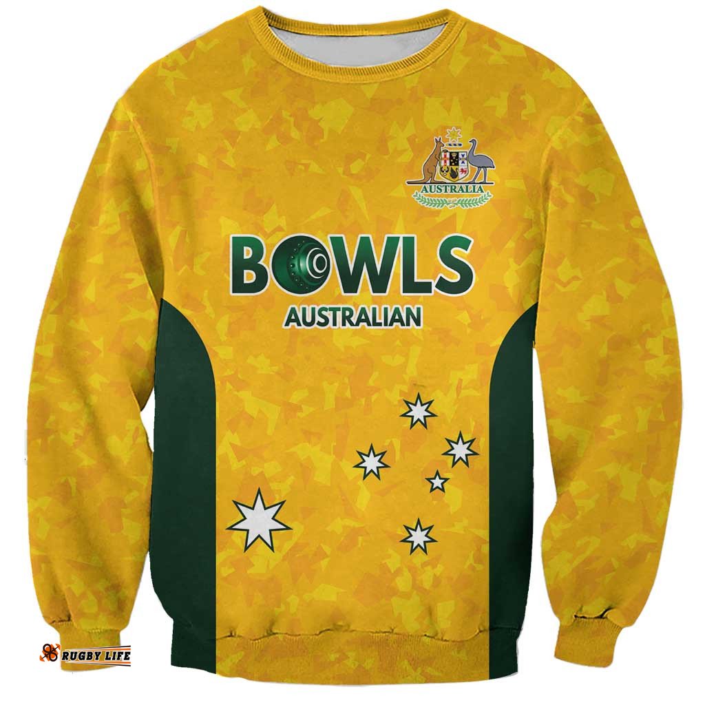 Australian Lawn Bowls Custom Sweatshirt Aussie Minimalist Style LT9