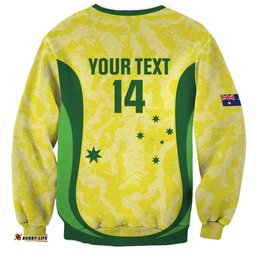 Australia Football Custom Sweatshirt Go Socceroos Grunge Sporty Style LT14