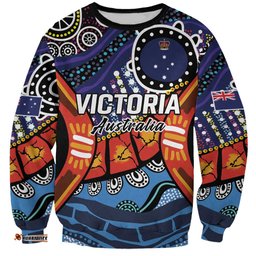 Australia Victoria State Sweatshirt Peace and Prosperity LT9