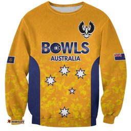 Australian South Australia Lawn Bowls Custom Sweatshirt Aussie Minimalist Style LT9