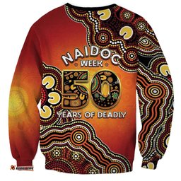 Australia Indigenous NAIDOC Week 2026 Sweatshirt 50 Years Of Deadly LT05