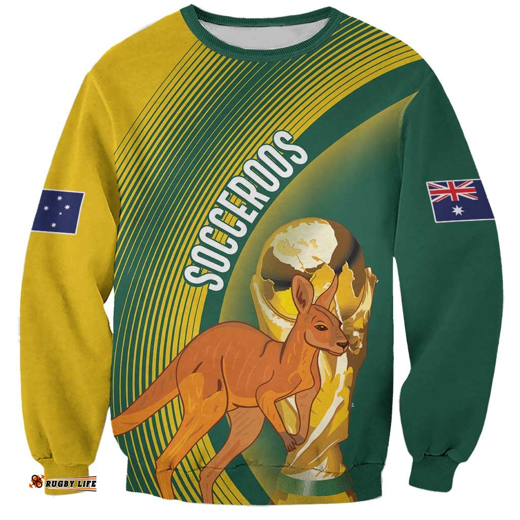 Australia Socceroos WC2026 Custom Sweatshirt Golden Champions LT7