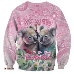 Australia Koala Valentine's Day Sweatshirt Koalified To Be Your Valentine LT14