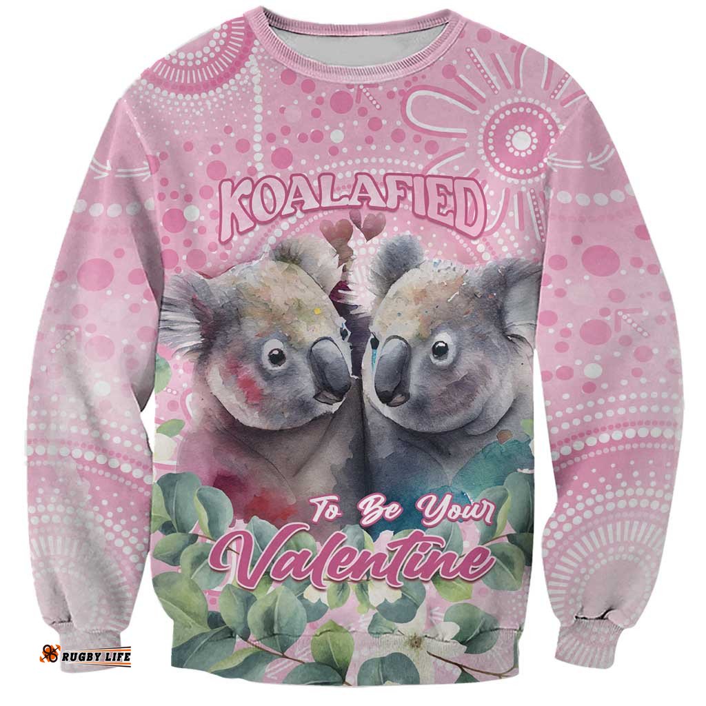 Australia Koala Valentine's Day Sweatshirt Koalified To Be Your Valentine LT14