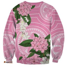 Australia Lilly Pilly Riberry Sweatshirt Aussie Native Flowers Indigenous Art LT14