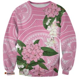 Australia Lilly Pilly Riberry Sweatshirt Aussie Native Flowers Indigenous Art LT14