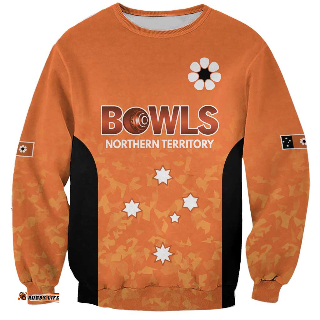 Australian Northern Territory Lawn Bowls Custom Sweatshirt Aussie Minimalist Style LT9
