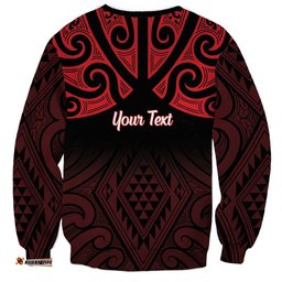 Personalised Keep Maori Wards New Zealand Sweatshirt Stronger Together Aotearoa Taniko LT14