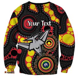 Essendon Bombers NAIDOC Week 2026 Personalised Sweatshirt 50 Years of Deadly Aboriginal Art LT14