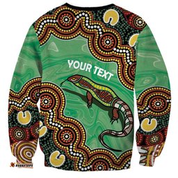 Personalised Australia Goanna NAIDOC Week 2026 Sweatshirt 50 Years of Deadly Aboriginal Art LT14