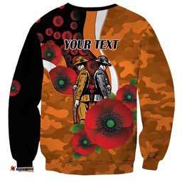 Greater Giants ANZAC Personalised Sweatshirt Lest We Forget Poppy Camo LT9