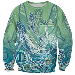 NAIDOC Week - 50 Years Deadly Torres Strait Sweatshirt Pastel Waves LT7