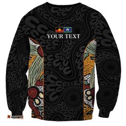 Personalised NAIDOC Deadly 50 Years Sweatshirt Minimalist Aboriginal Art LT9