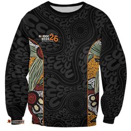 Personalised NAIDOC Deadly 50 Years Sweatshirt Minimalist Aboriginal Art LT9