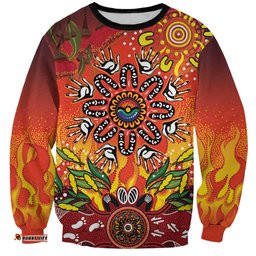 NAIDOC Week 2026 Sweatshirt 50 Years of Deadly Aboriginal Dot Art LT9