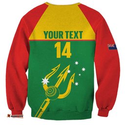 Custom Tasmania Bowls Australia Sweatshirt Go Tasmanian Tridents LT14