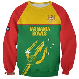 Custom Tasmania Bowls Australia Sweatshirt Go Tasmanian Tridents LT14