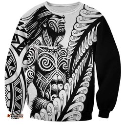 Koru Fern New Zealand Maori Tribal Warrior Sweatshirt LT9