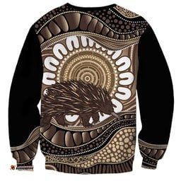 Indigenous Echidna Australia Sweatshirt Australian Aboriginal Art Proud LT14