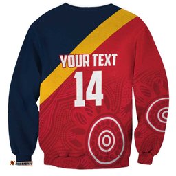 Custom South Australia Cricket Sweatshirt Go Champions - Aboriginal Art LT14
