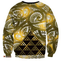 Matariki New Zealand Sweatshirt NZ Niho Taniwha Maori New Year Yellow Galaxy LT14