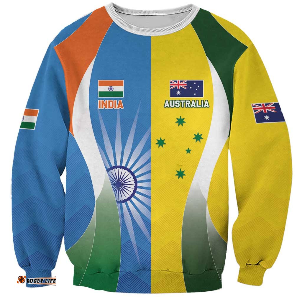 Custom India Vs Australia Cricket Sweatshirt Final Matchup LT05