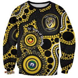 Richmond NAIDOC Week 2026 Personalised Sweatshirt 50 Years of Deadly Aboriginal Art LT14