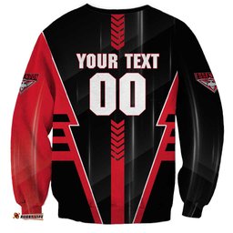 Personalized Essendon Bombers Sweatshirt Modern Geometric Sports Graphic Style TS04