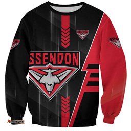 Personalized Essendon Bombers Sweatshirt Modern Geometric Sports Graphic Style TS04
