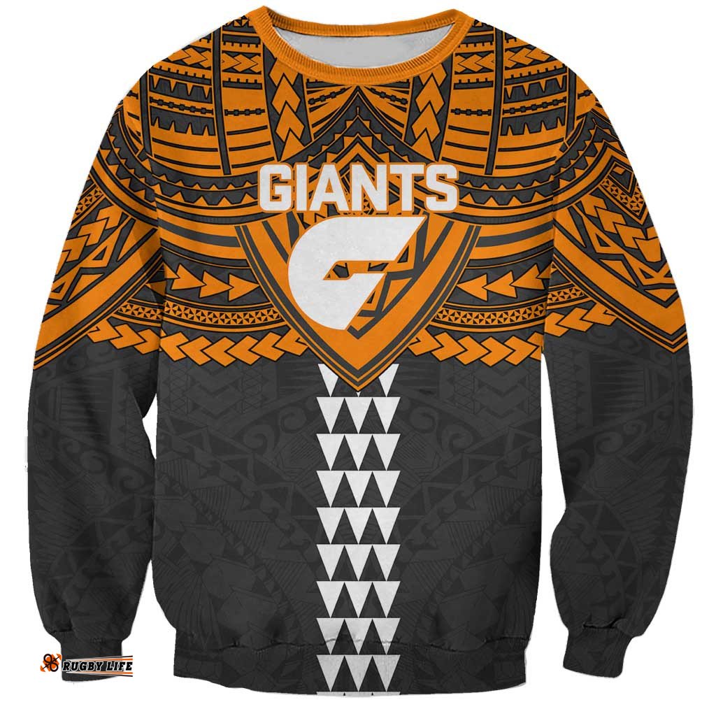 Personalized GWS Giants Sweatshirt Polynesian Tribal Pattern Heritage Football TS04
