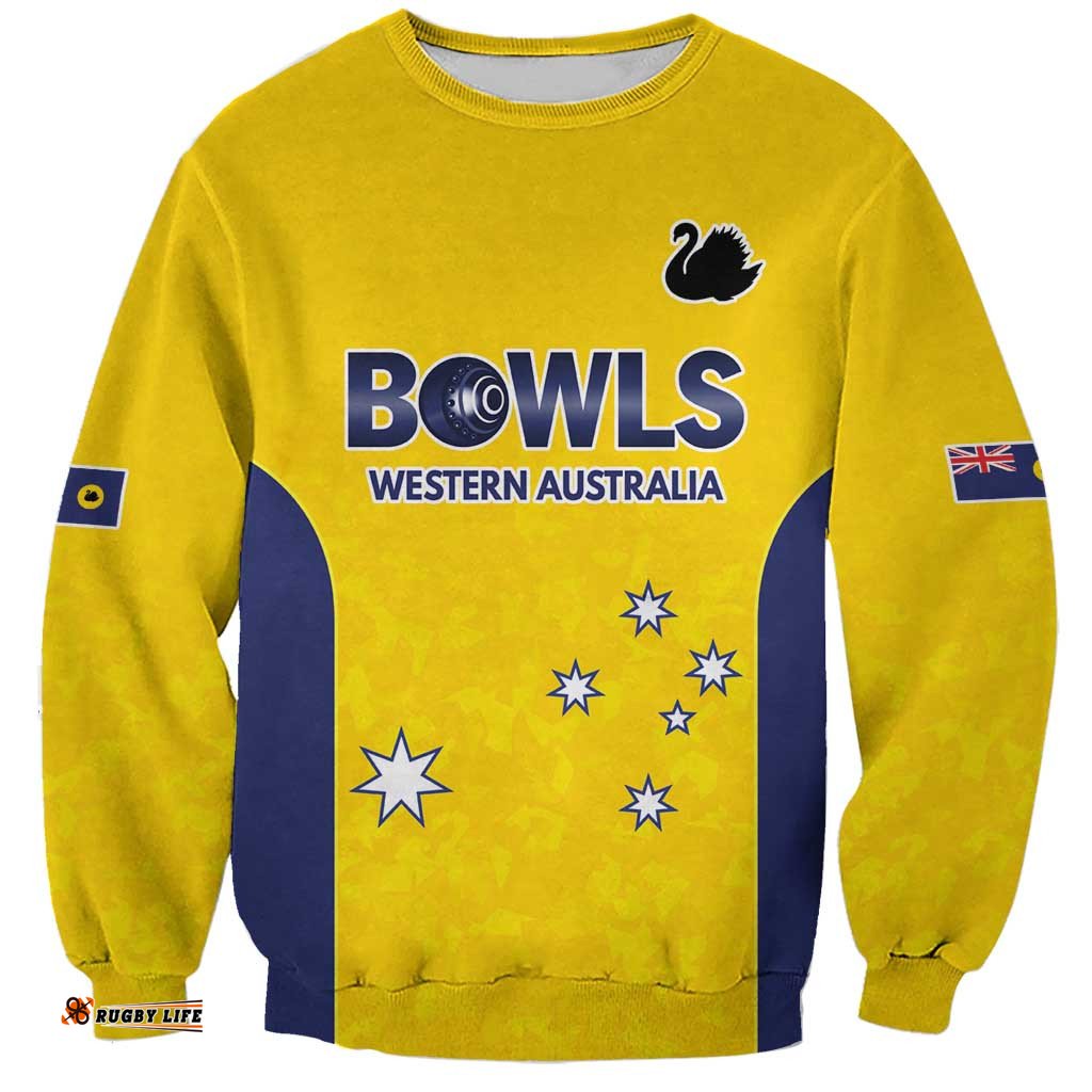 Western Australia Lawn Bowls Custom Sweatshirt Aussie Minimalist Style LT9