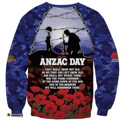 ANZAC Day Sweatshirt Lest We Forget DT05
