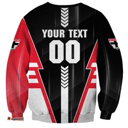 Personalized St Kilda Saints Sweatshirt Modern Geometric Sports Graphic Style TS04