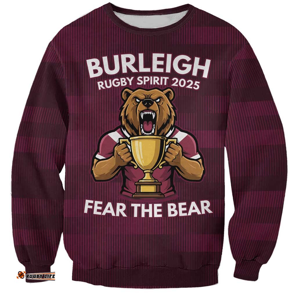 Pride of Burleigh Rugby Spirit Custom Sweatshirt Queensland Grand Final Edition 2025 LT9