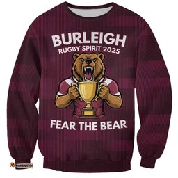 Pride of Burleigh Rugby Spirit Custom Sweatshirt Queensland Grand Final Edition 2025 LT9