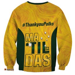 Polkinghorne Australia Matildas Sweatshirt 2024 Thank You Polks LT14