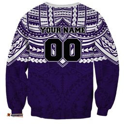 Personalized Fremantle Dockers Sweatshirt Polynesian Tribal Pattern Heritage Football TS04