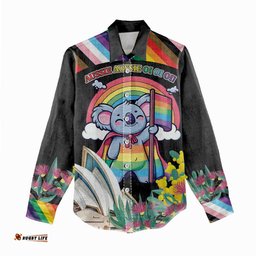 Aussia Pride Month Rainbow Koala Women Casual Shirt LT9