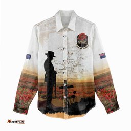 Australia And New Zealand ANZAC Day Women Casual Shirt Battle Of Beersheba LT05