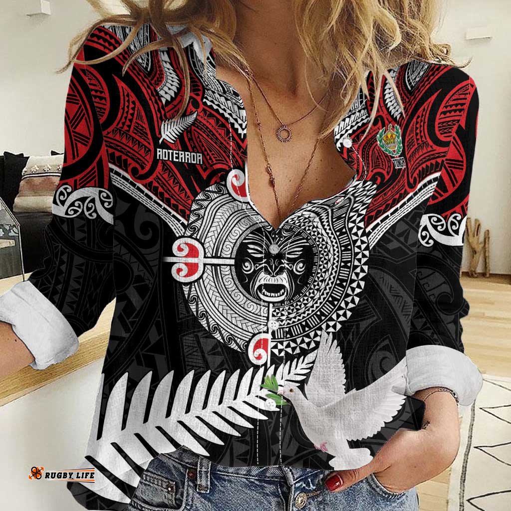 Aotearoa and Tonga Mo Te Tiriti Women Casual Shirt New Zealand Honour The Treaty Ake!Ake!Ake! LT9