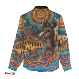 Aboriginal Dreamtime Stories Land Women Casual Shirt LT9