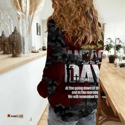 Australia ANZAC Day Women Casual Shirt We Will Remember Them Poppy Camouflage LT14