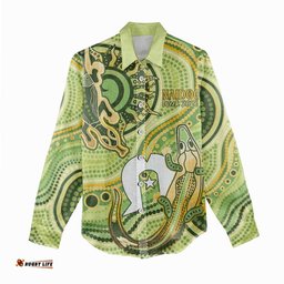 2026 NAIDOC Week 50 Years Deadly Women Casual Shirt Flows of Time LT7