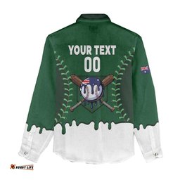 Australia 2026 Baseball Custom Women Casual Shirt Go Aussie Drip Style LT14