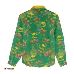 Australia Billy Buttons Women Casual Shirt Aussie Pycnosorus Kangaroo Seamless Style LT14