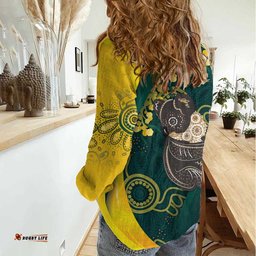 Australia Day Women Casual Shirt Koala Aboriginal Art LT7