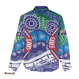 Australia New South Wales Women Casual Shirt NSW Orta Recens Quam Pura Nites LT9