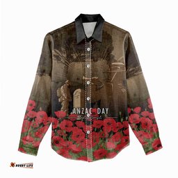 Australia - New Zealand ANZAC Lone Pine Women Casual Shirt The Last Post LT7